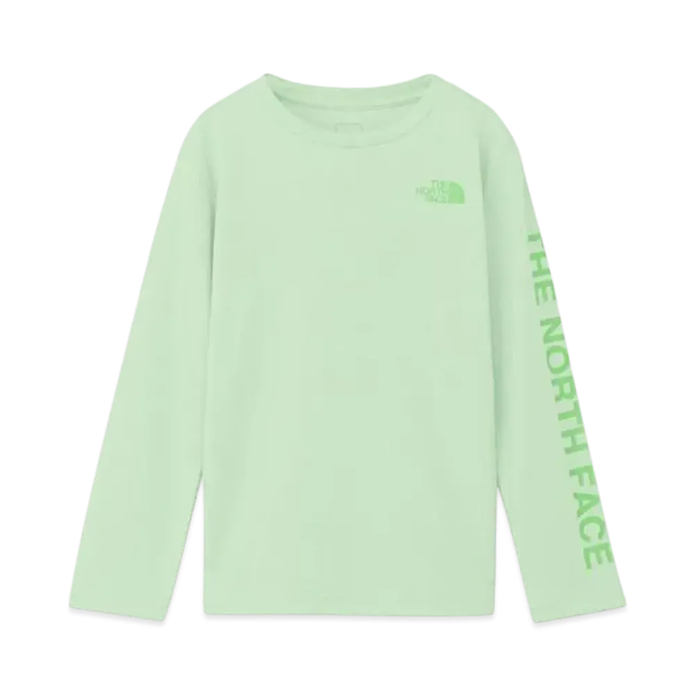 The North Face Kids Long Sleeve TNF B Free Tee "Misty Sage"