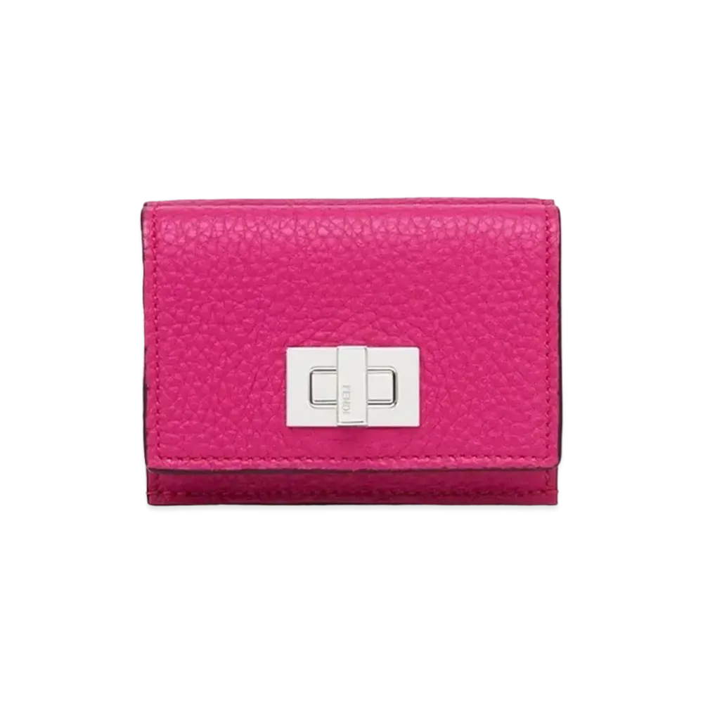FENDI Micro Tri-Fold Wallet Leather "Pink"