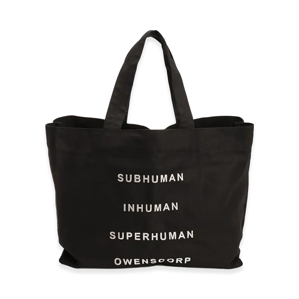 Rick Owens Cotton Tote Bag "Black"