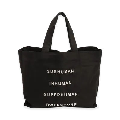 Rick Owens Cotton Tote Bag "Black"