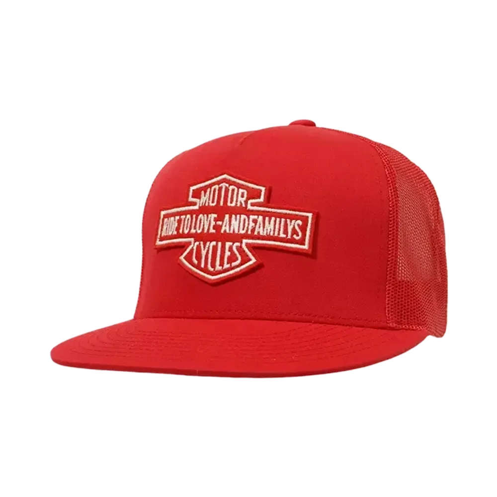 ANDFAMILYS MOTORCYCLE MESH CAP "RD"