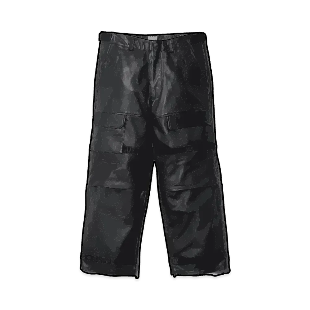 Supreme x Marithe + Francois Girbaud Shuttle Tape Leather Cargo Pant "Black"