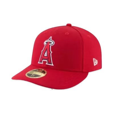 NEW ERA 59FIFTY 5950 LP MLB Low Profile "Angelth red"