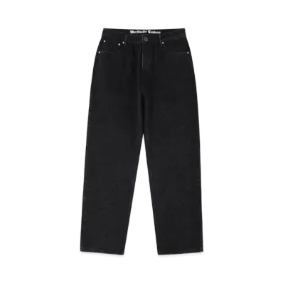 Unknown London Multi Logo Laser Printed Denim "Black"