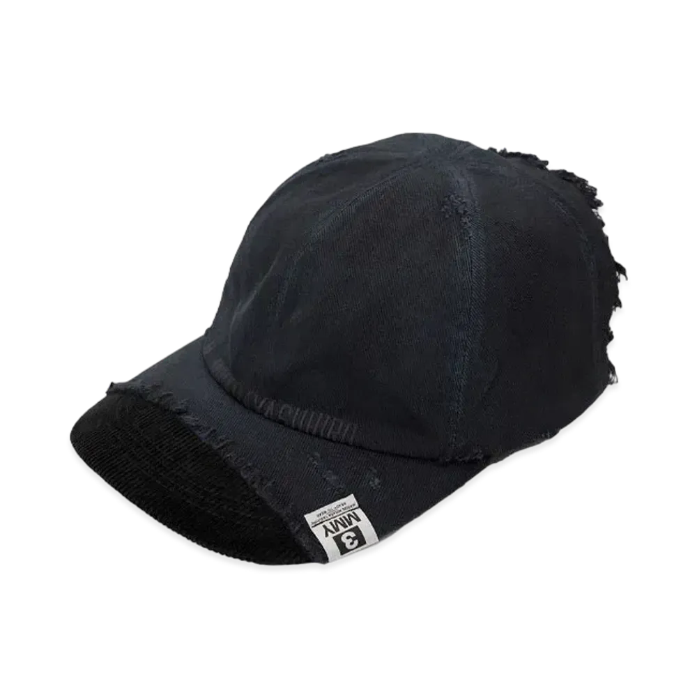 Maison MIHARA YASUHIRO Crushed Detail Cap "Black"
