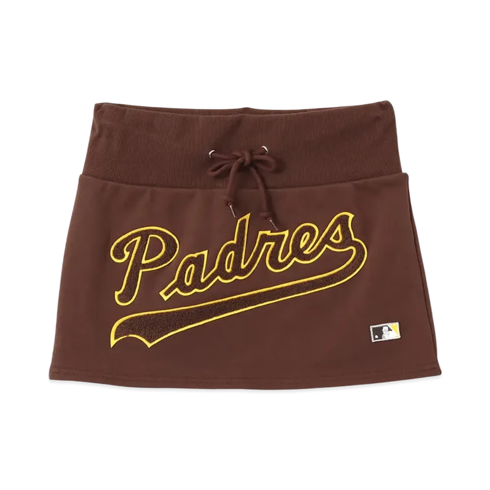atmos x MLB Logo Sweat Skirt "Brown"