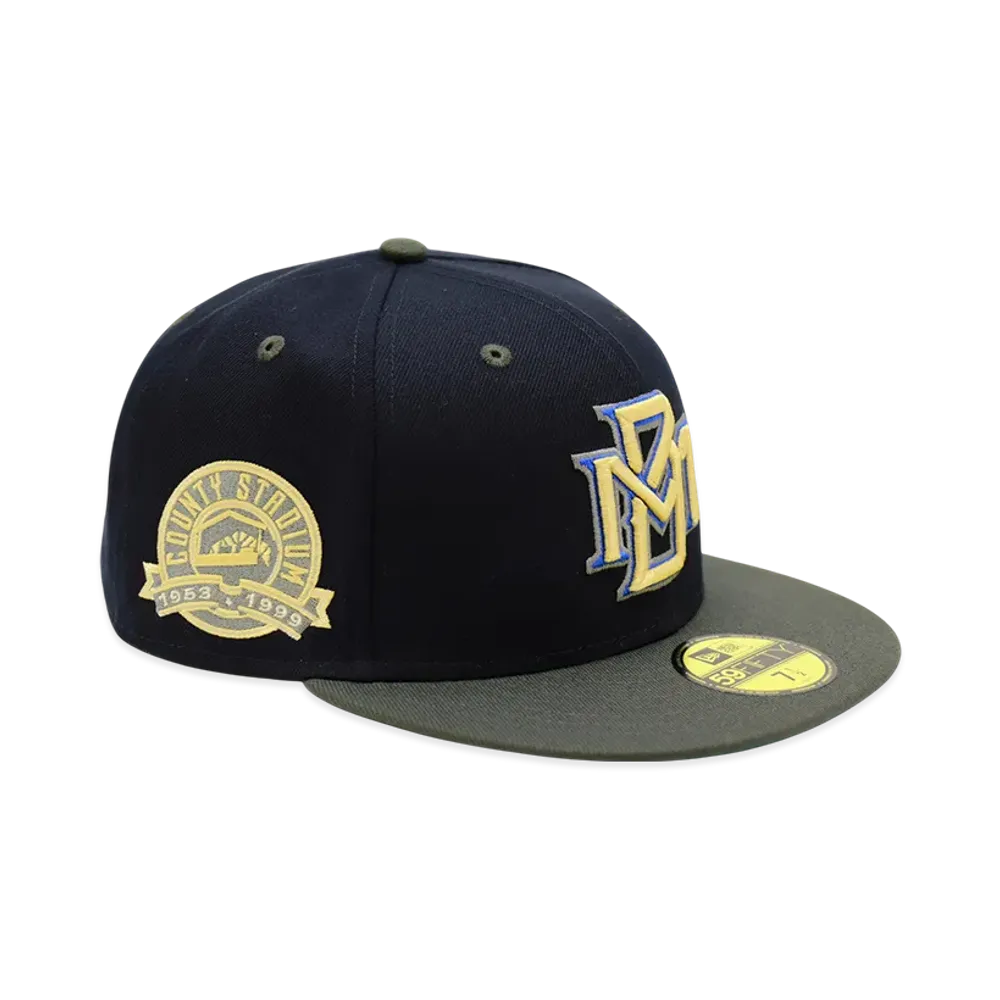 NEW ERA x THE CAP 59FIFTY Traditional Navy Milwaukee Brewers "Navy"