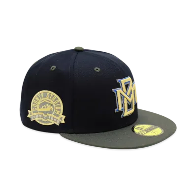 NEW ERA x THE CAP 59FIFTY Traditional Navy Milwaukee Brewers "Navy"
