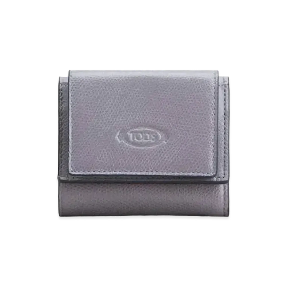 TOD'S Wallet In Leather "Grey"