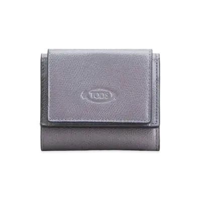 TOD'S Wallet In Leather "Grey"