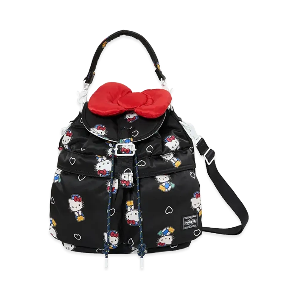 PORTER x HELLO KITTY Sackpack "Black"