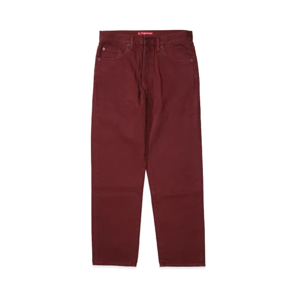 シュプリーム レギュラー ジーンズ "レッド" (24FW)