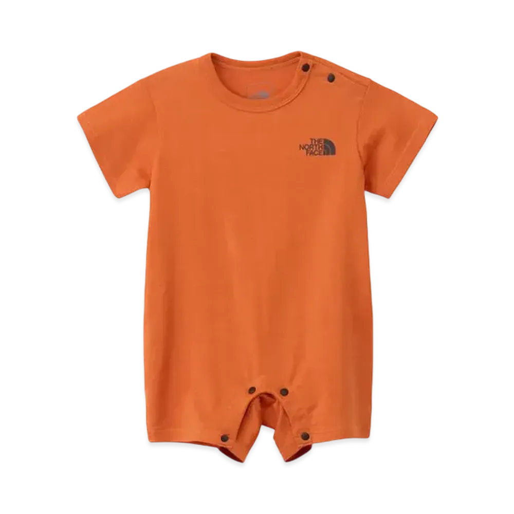The North Face Baby Short Sleeve Rompers "Iron Bronze"
