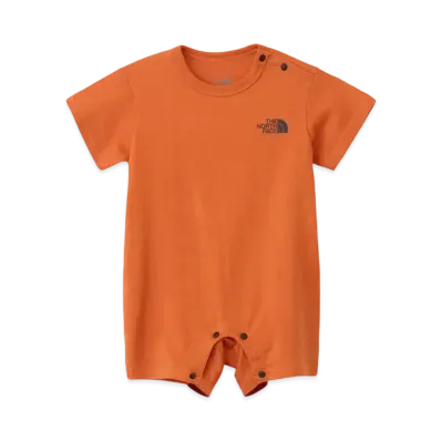 The North Face Baby Short Sleeve Rompers "Iron Bronze"