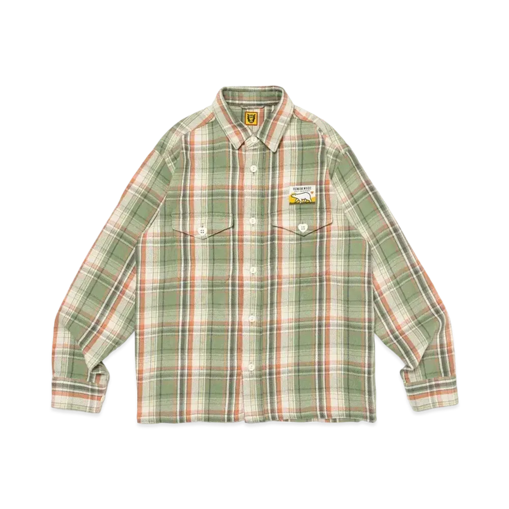 HUMAN MADE Check L/S Shirt "Green"