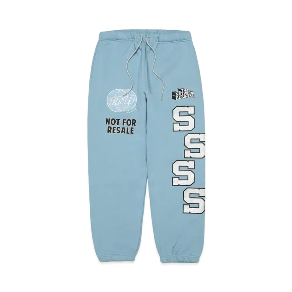 THE NETWORK BUSINESS Sweat Pants "Sax Blue" TNBP004-0160