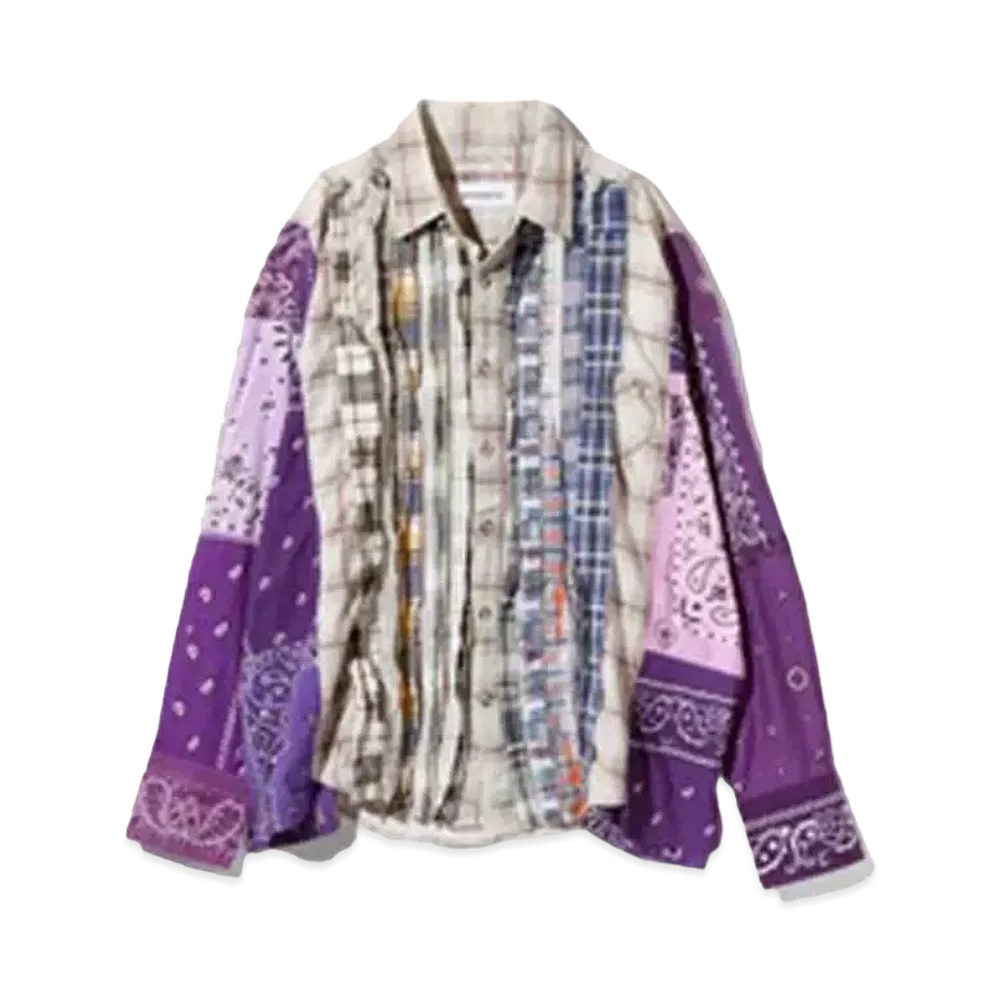 Needles x MIYAGIHIDETAKA Ribbon Wide Shirt - Flannel + Bandana "Type 4"