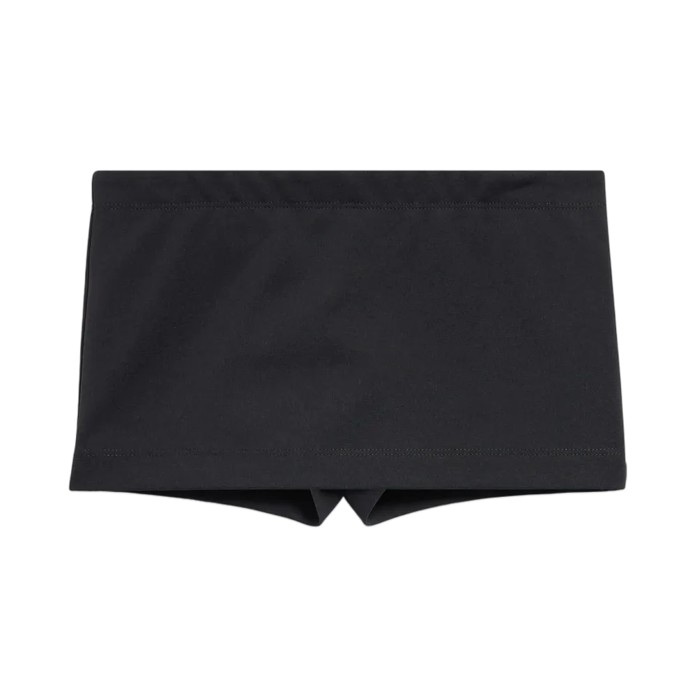 BALENCIAGA Women's Mini Cycling Skirt in Crepe Jersey "Black"