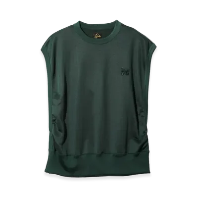 NEEDLES Sleeveless Shirt - Bright Jersey "Dk. Green"