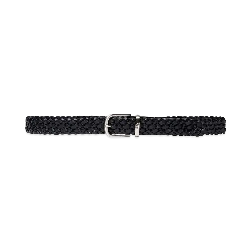 Stussy BRAIDED LEATHER BELT "Black"