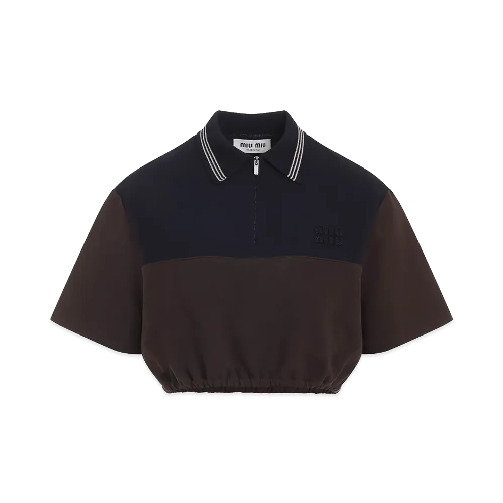 MIU MIU Women's Viscose Top "Brown"