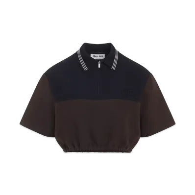 MIU MIU Women's Viscose Top "Brown"