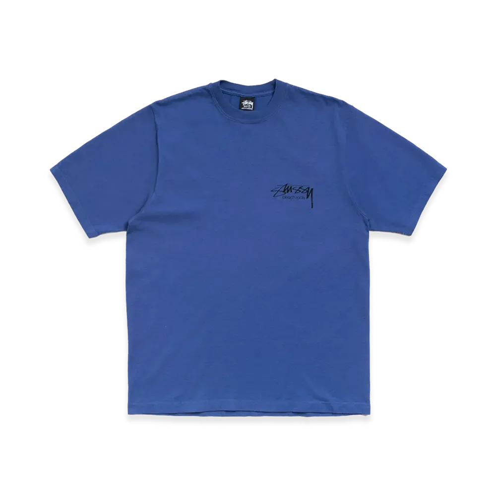 Stussy Beach Roots Tee Pigment Dyed "Indigo"