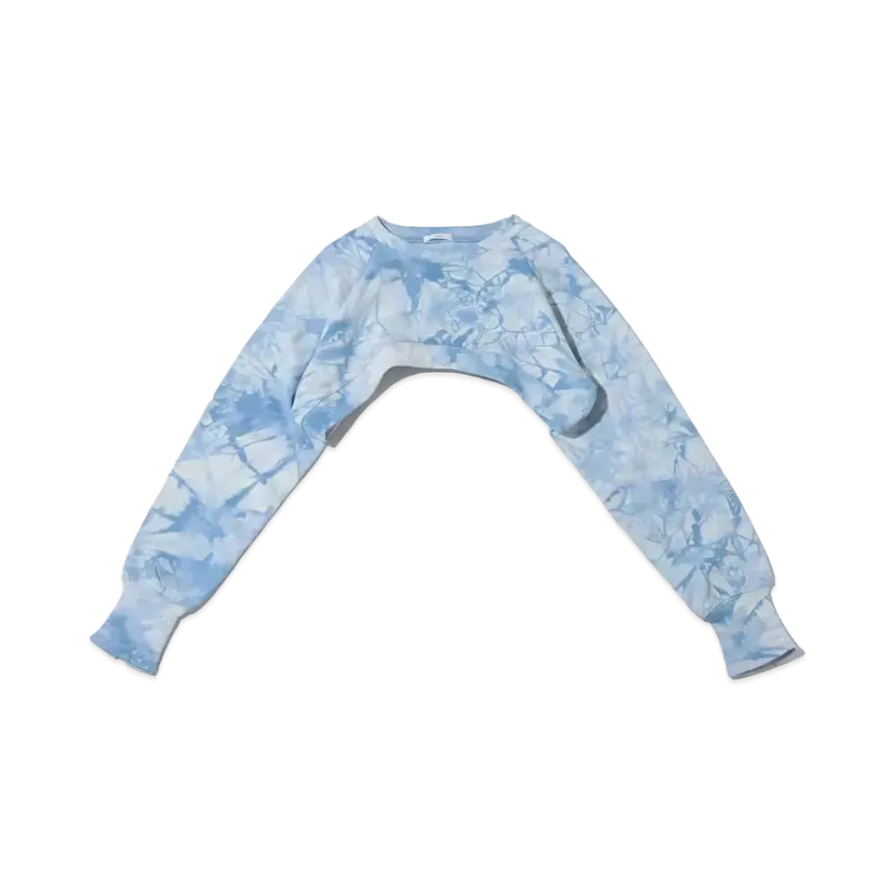 atmos pink Tie Dye Short Round Tops "Blue"