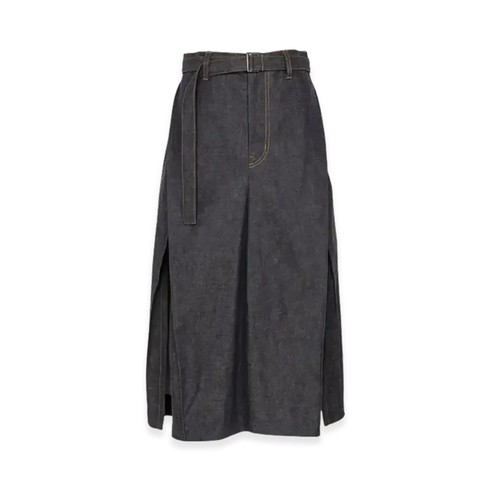 sacai Denim Mix Skirt "Indigo"