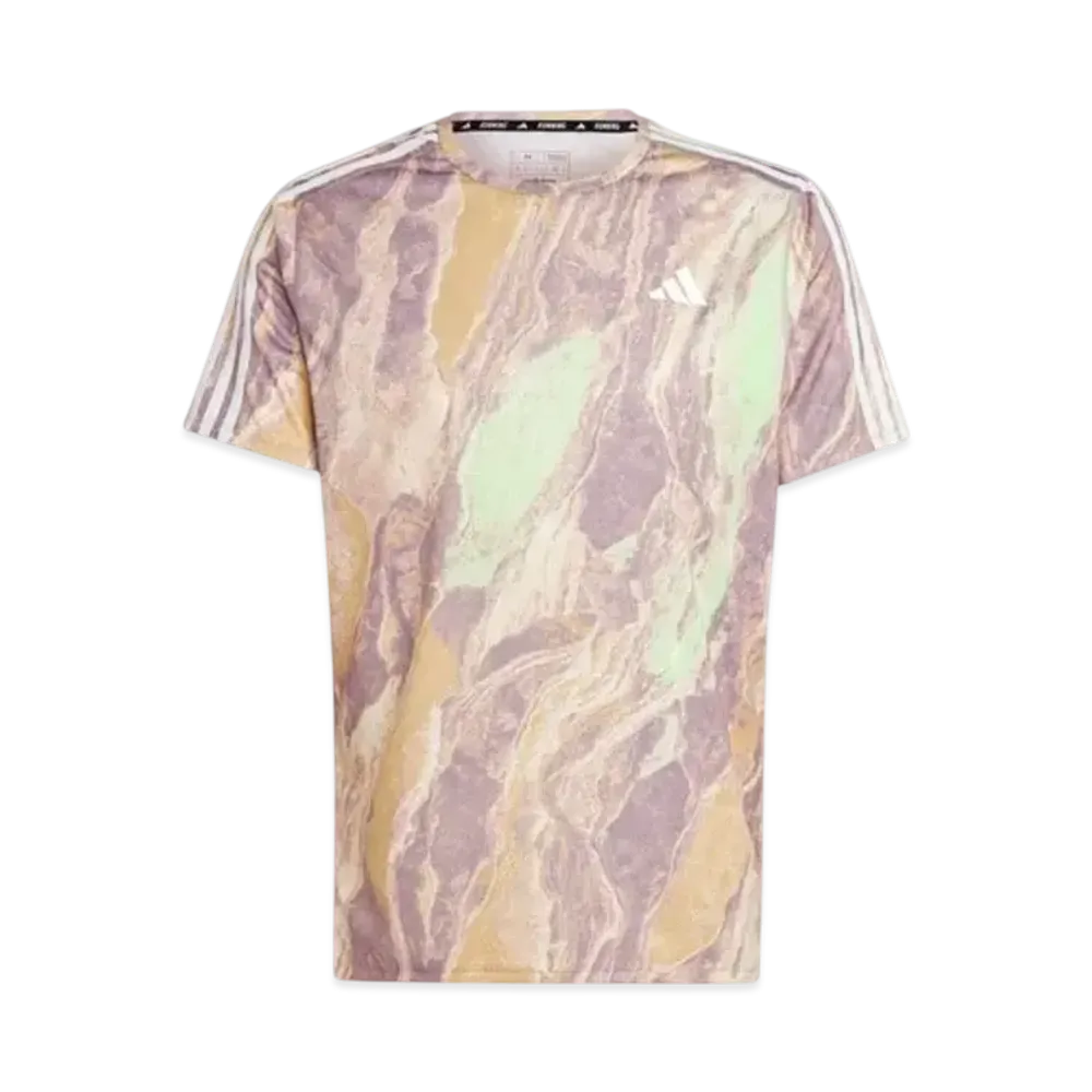 adidas Move for the Planet AirChill Short Sleeve T-shirt "Crystal Sand/Preloved Fig/Semi Green Spark/Oat"