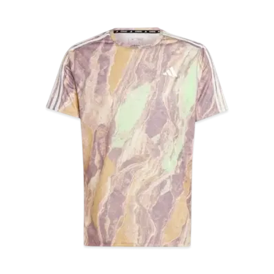 adidas Move for the Planet AirChill Short Sleeve T-shirt "Crystal Sand/Preloved Fig/Semi Green Spark/Oat"