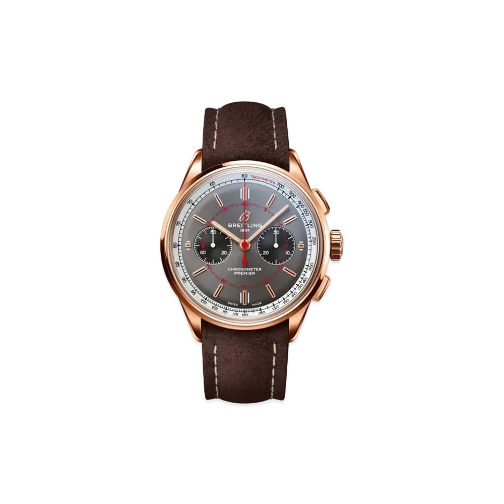 BREITLING PREMIER B01 CHRONOGRAPH 42 WHEELS AND WAVES "Anthracite"