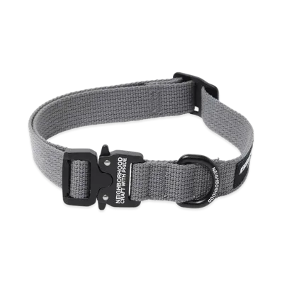NEIGHBORHOOD Dog Collar Wide "Gray"
