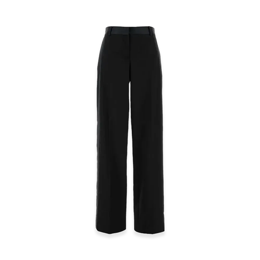 STELLA McCARTNEY Women's Wool Wide-Leg Pant "Black"