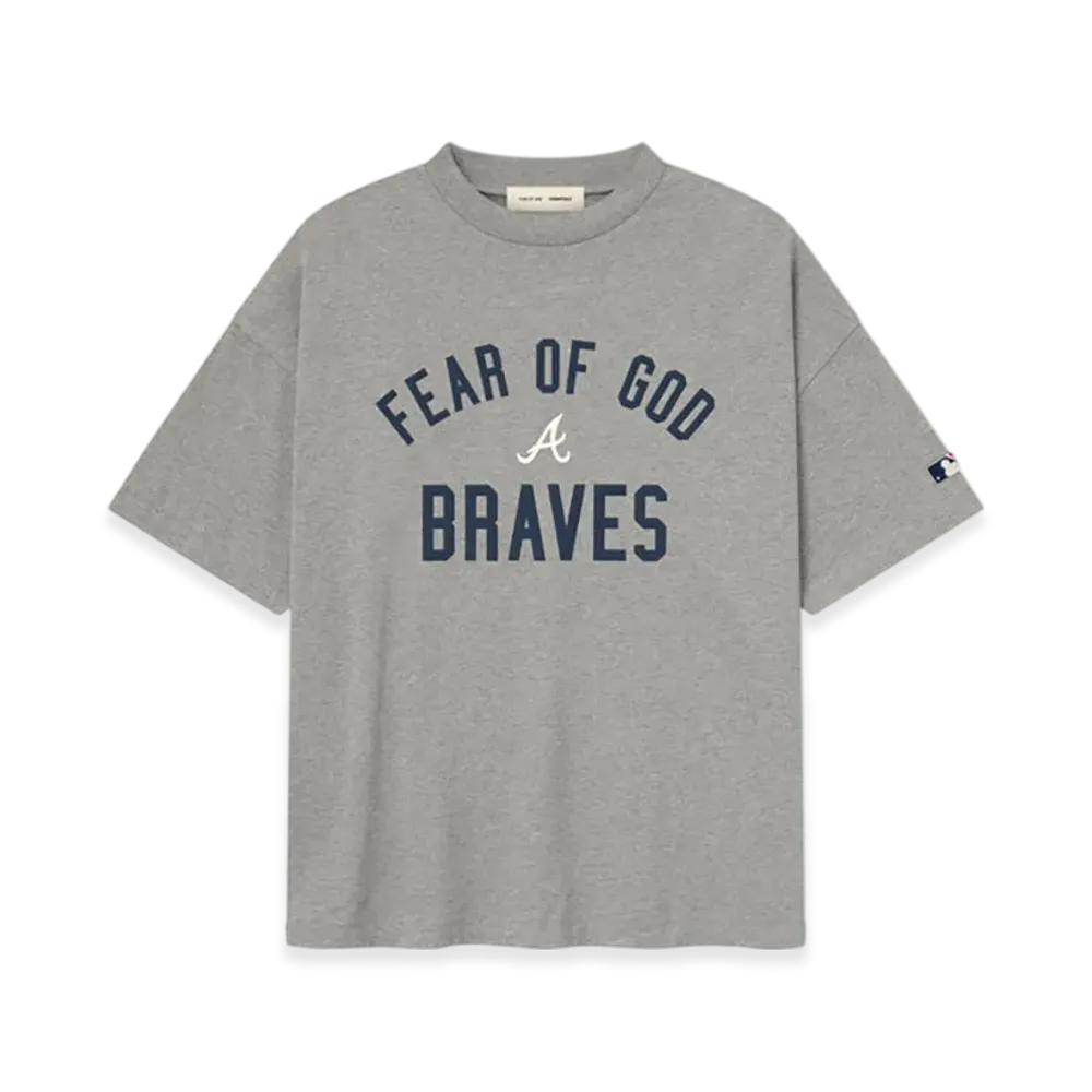 FEAR OF GOD Braves 90s Tee "Dark Heather"