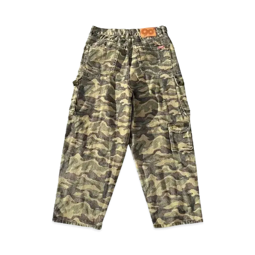 9090 Multi Pocket Cargo Pants "GREEN CAMO"
