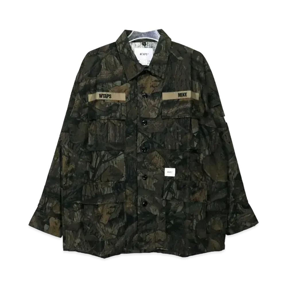 WTAPS 19AW Jungle Ls/Shirt.Cotton. Ripstop.Camo "Olive"