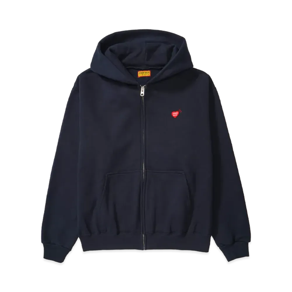 HUMAN MADE Classic Zip-Up Sweat Hoodie "Navy"