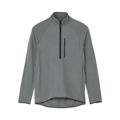 Goldwin Stretch Grid Half Zip Pullover (Unisex) "Graphite Gray"