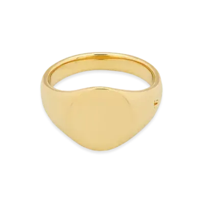 TOMWOOD Mini Signet Oval "Gold"