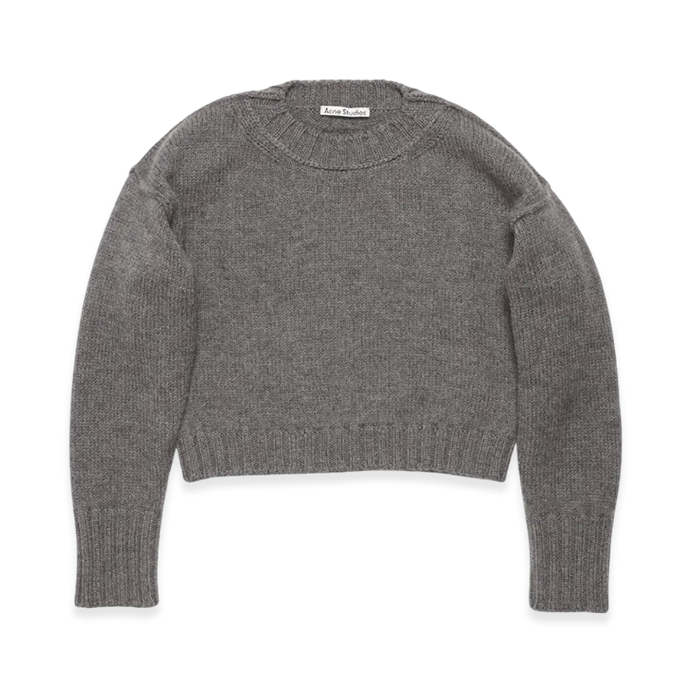 Acne Studios Crew Neck Wool Jumper "Dark Grey"
