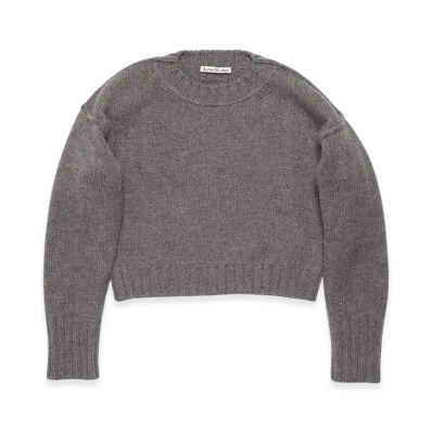 Acne Studios Crew Neck Wool Jumper "Dark Grey"