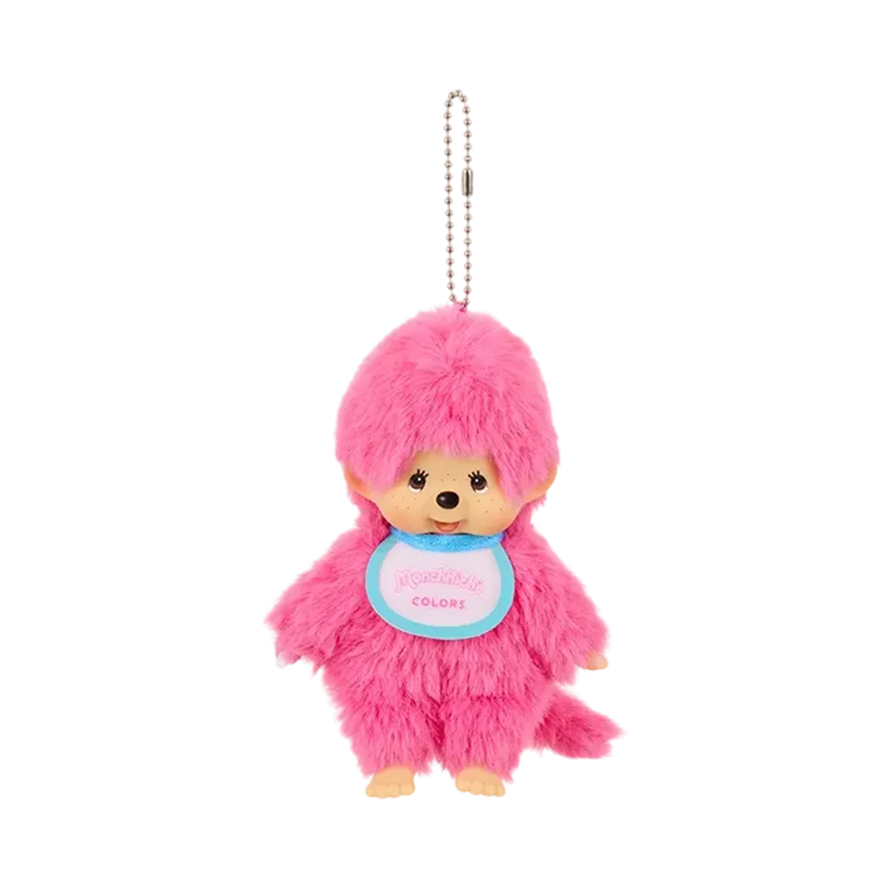 Sekiguchi Monchhichi COLORS Keychain Berry Pink