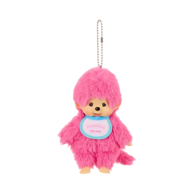 Sekiguchi Monchhichi COLORS Keychain Berry Pink
