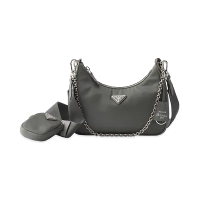 PRADA Re-Edition 2005 Re-Nylon Bag "Mercury Grey"