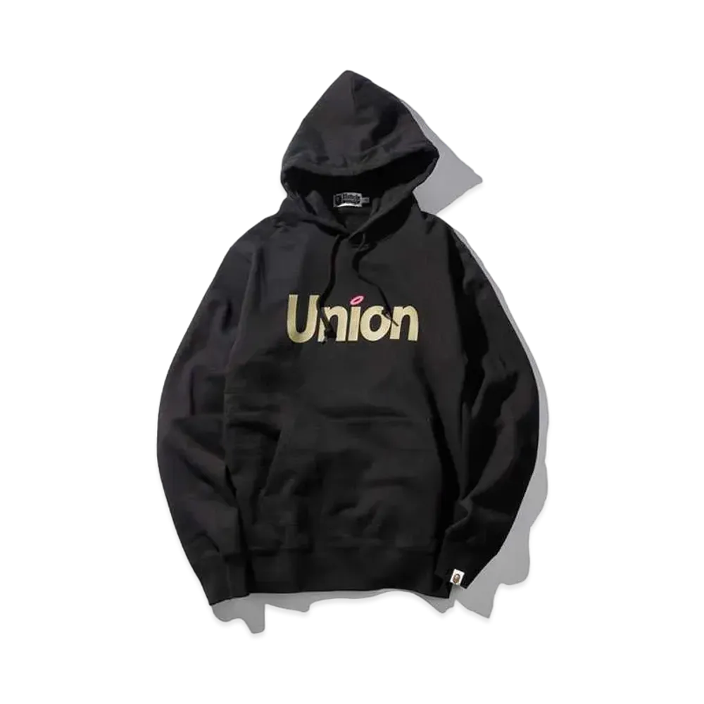 UNION BAPE® PULLOVER HOODIE "Black"