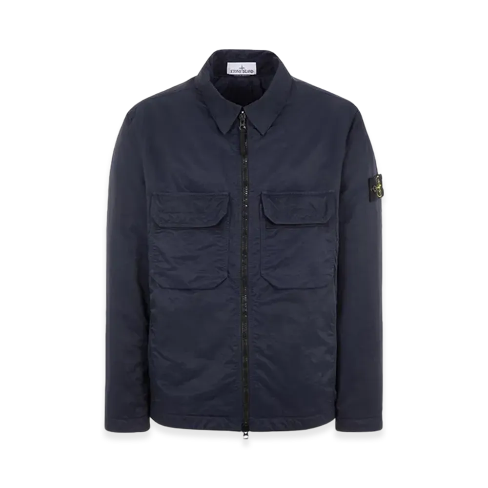 Stone Island Q0721 Opaque Nylon Twill with Primaloft-TC Shirt Jacket - 23FW "Navy Blue"