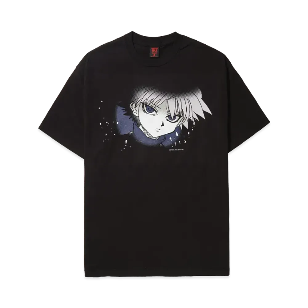 Geeks Rule x HUNTERxHUNTER Silkscreen Printing T Shirt Killua "Black"