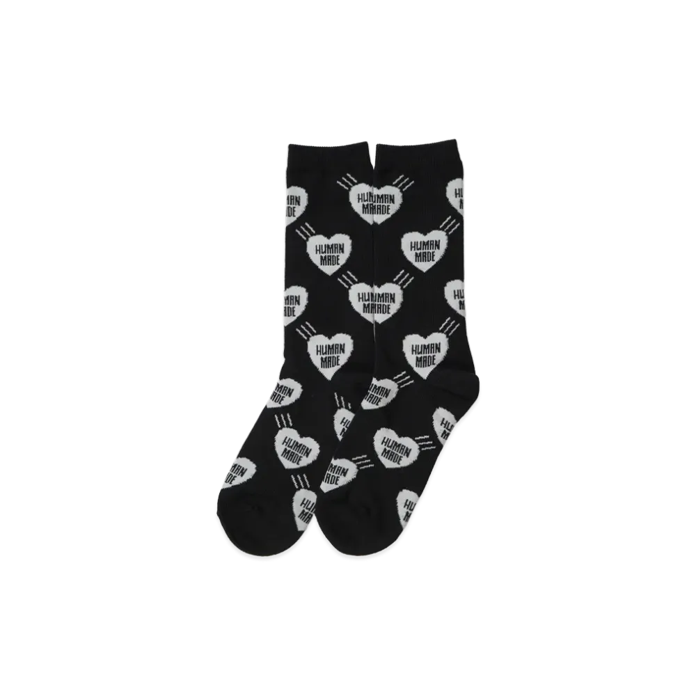 HUMAN MADE Heart Socks "Black"