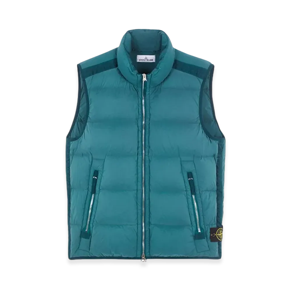 Stone Island G1428 Seamless Tunnel Nylon Down-TC Vest - 23FW "Dark Teal Green"